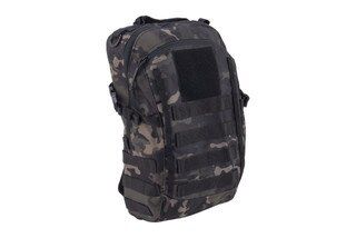 PA Gear tactical outdoor backpack in multicam black camo pattern